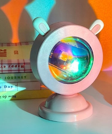 Regenbogen Projektor Lampe mit Hasenohren