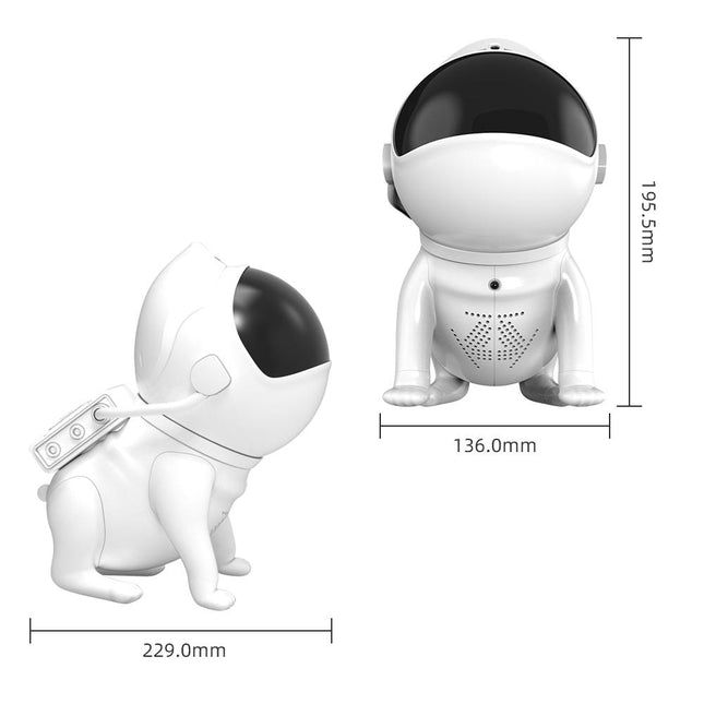 Galaxy Projektor im Hunde Astronauten Design
