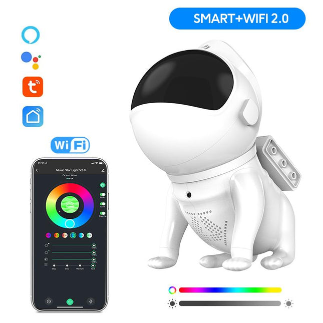 Galaxy Projektor im Hunde Astronauten Design