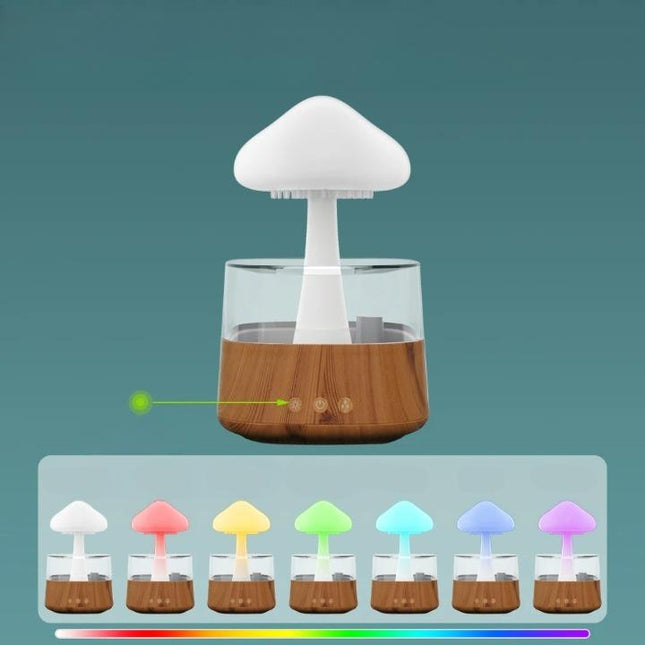 Luftbefeuchter mit LED Nachtlicht in Pilzform
