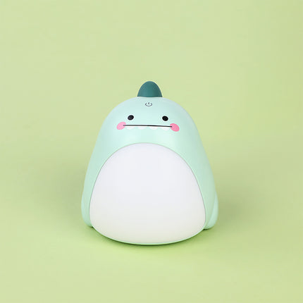 Dinosaurier Nachtlicht grün rosa mit Lichtbauch