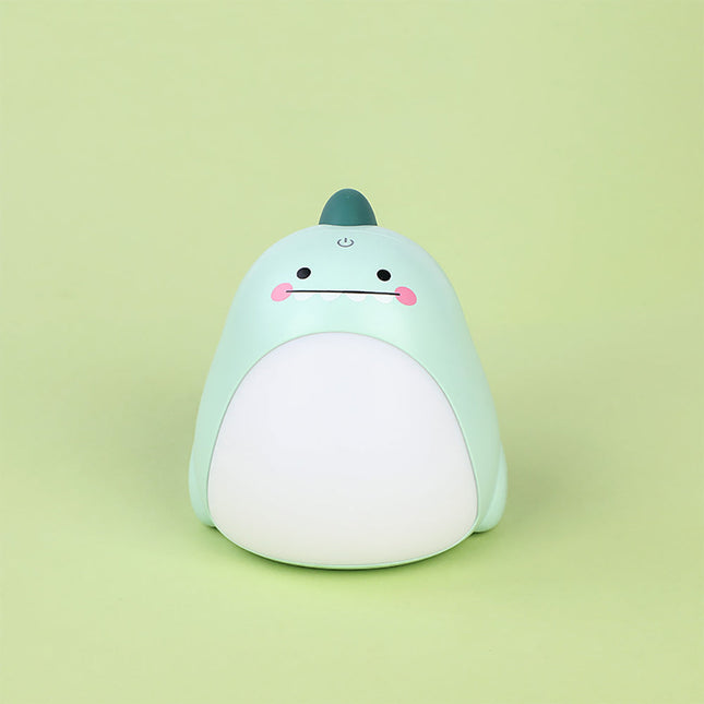 Dinosaurier Nachtlicht grün rosa mit Lichtbauch