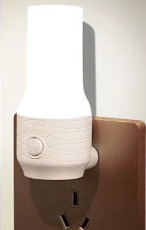 Tragbares LED Steckdosen Nachtlicht beige rosa