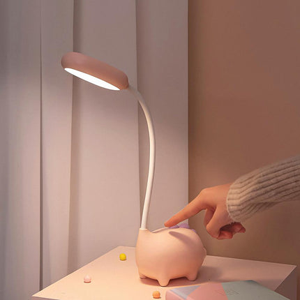 Rosa Schweinchen Schreibtischlampe für Kinder