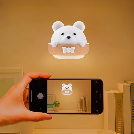 Wiederaufladbares Bär Nachtlicht dimmbar für Babys