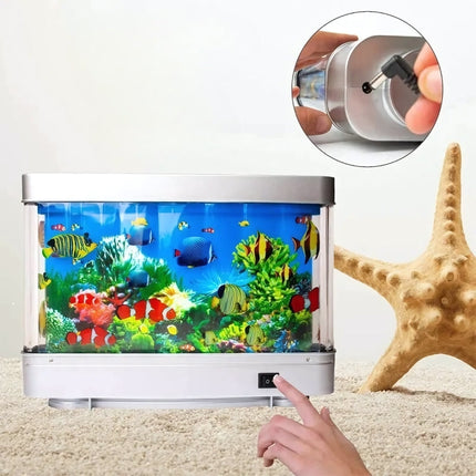 Aquarium Nachtlicht Lampe mit Fischen