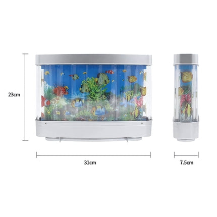 Aquarium Nachtlicht Lampe mit Fischen