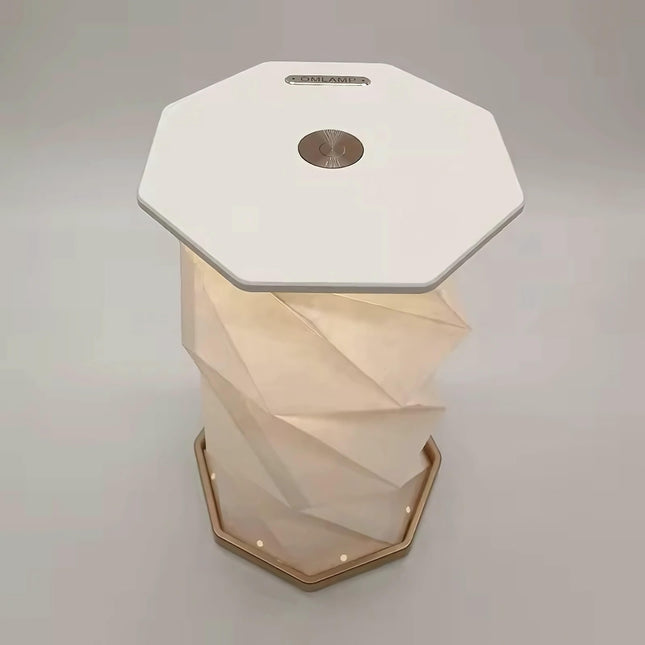 Faltbare LED Lampe im Origami Design