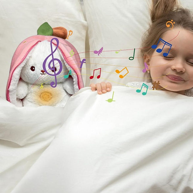 Plüschhase in Karotte als LED Nachtlicht