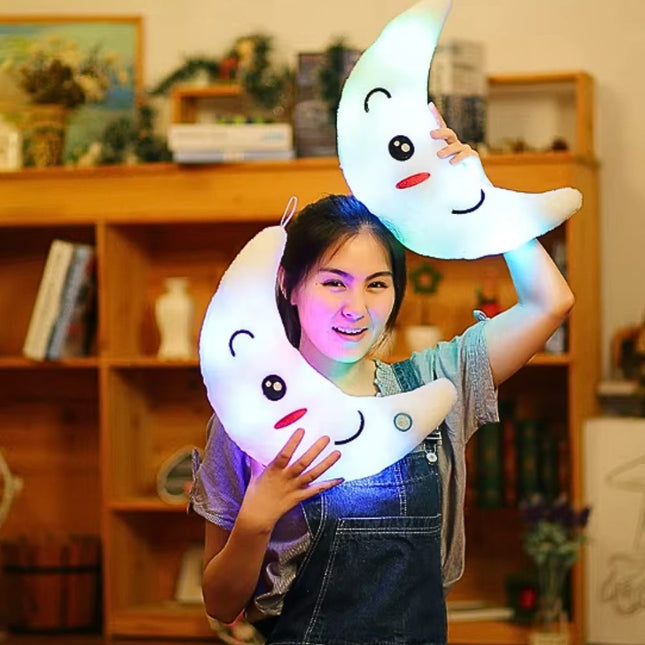 Leuchtendes Mond Kissen als Plüsch Nachtlicht