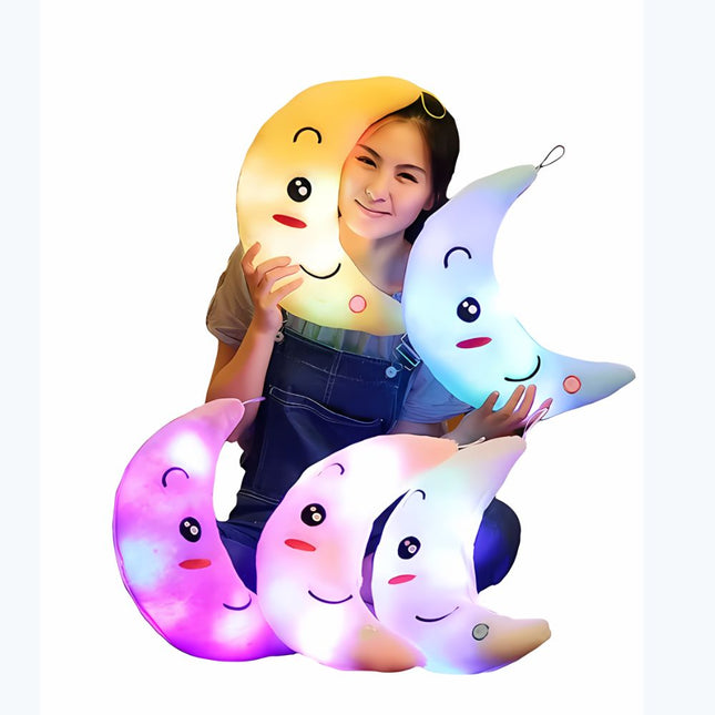 Leuchtendes Mond Kissen als Plüsch Nachtlicht