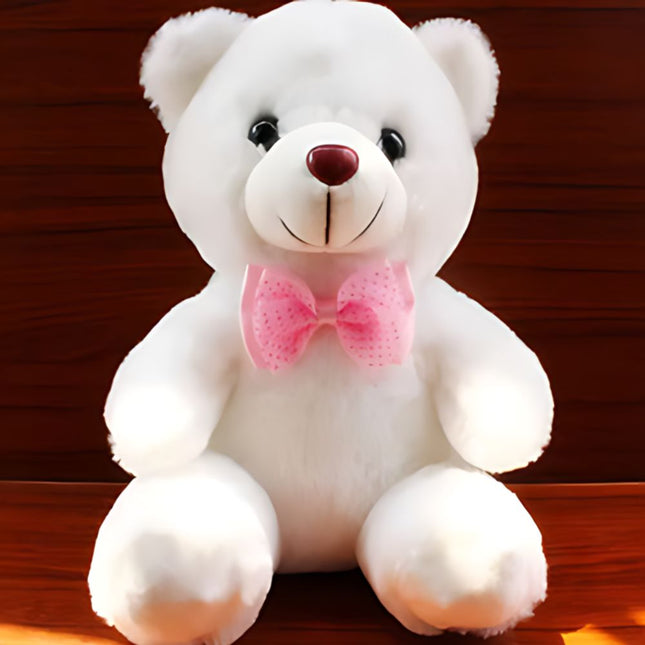 Leuchtender Teddybär Plüschtier weiß oder rosa