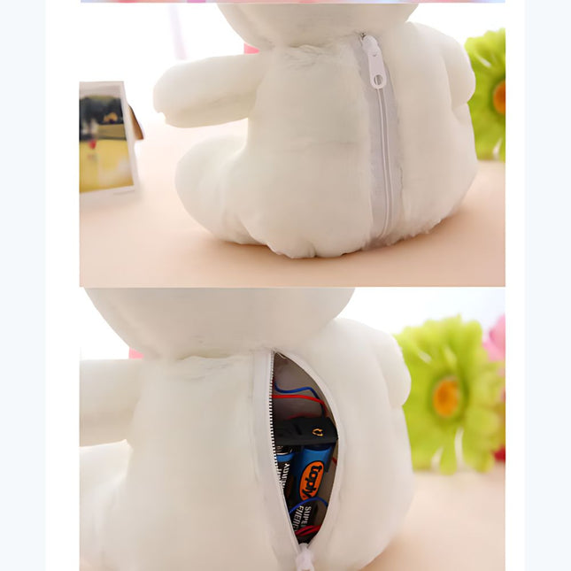 Leuchtender Teddybär Plüschtier weiß oder rosa