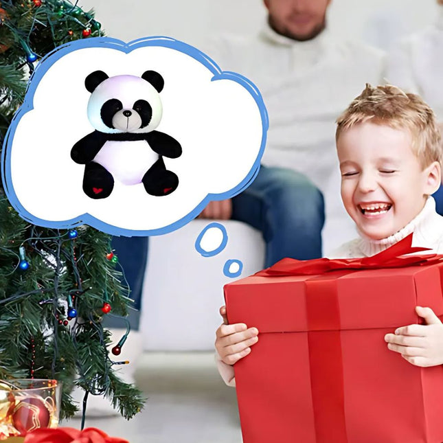 Leuchtendes Panda Plüschtier als Nachtlicht