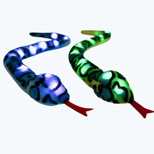 Plüschtier Schlange Nachtlicht grün blau