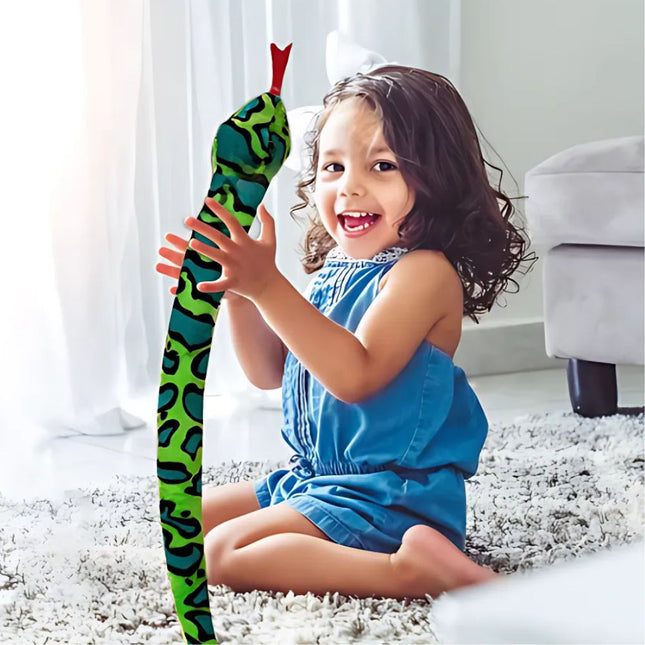 Plüschtier Schlange Nachtlicht grün blau