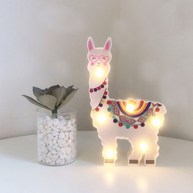 LED Deko Lampe Lama für Kinder
