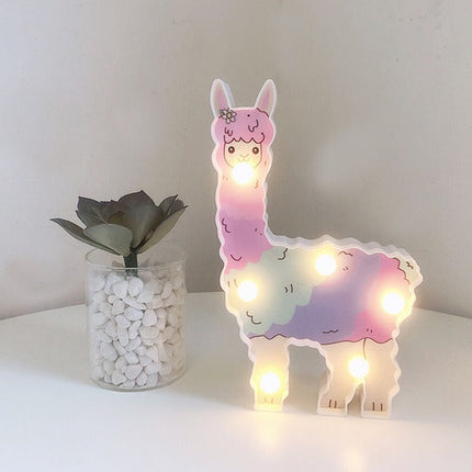 Süße Lama LED Deko Lampe