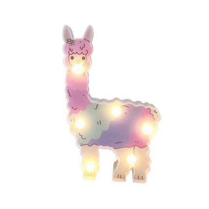 Süße Lama LED Deko Lampe