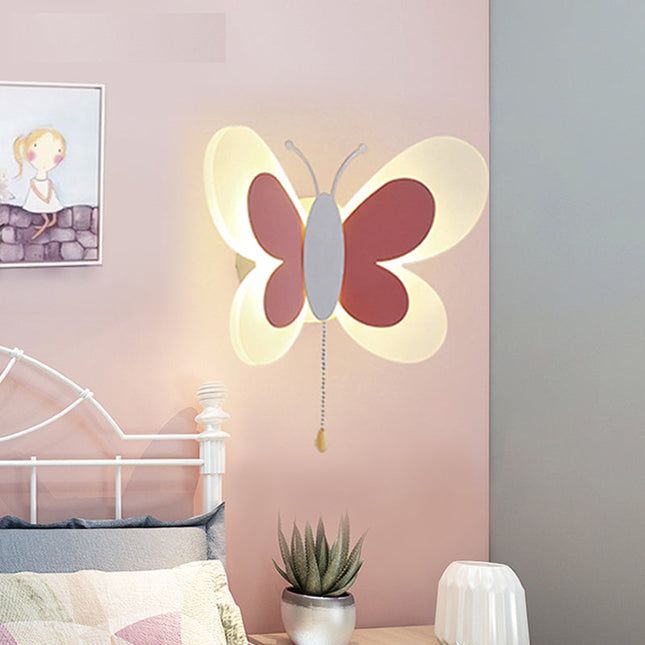Schmetterling LED Wandlampe für Mädchenzimmer