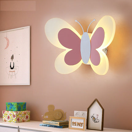 Schmetterling LED Wandlampe für Mädchenzimmer