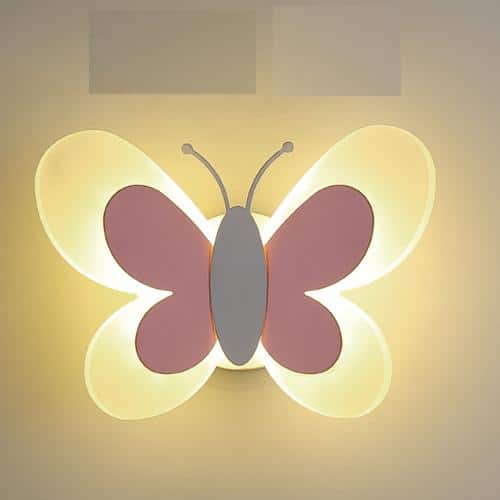 Schmetterling LED Wandlampe für Mädchenzimmer