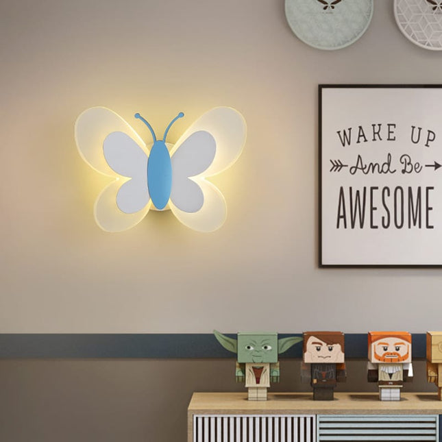 Schmetterling LED Wandlampe für Mädchenzimmer
