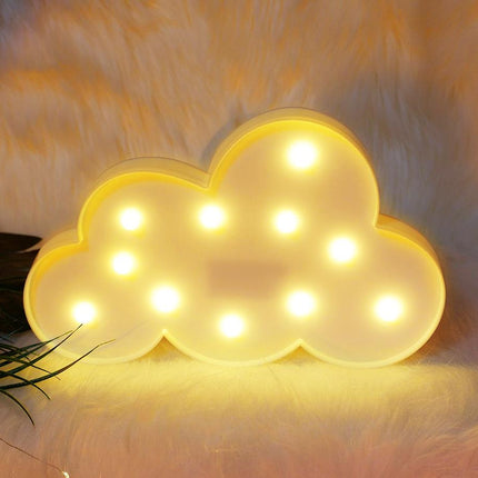 Wolken Dekolampe mit LED Beleuchtung