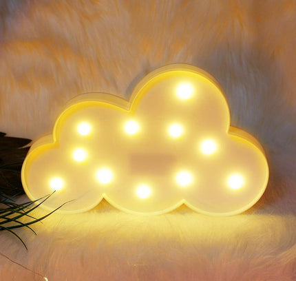 Wolken Dekolampe mit LED Beleuchtung