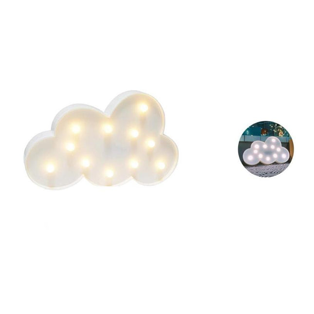 Wolken Dekolampe mit LED Beleuchtung