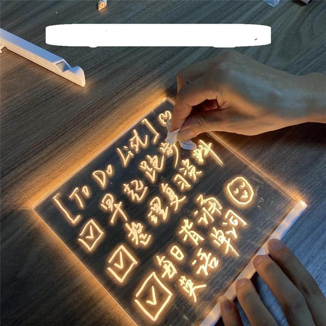 LED Notiztafel Lampe wiederbeschreibbar