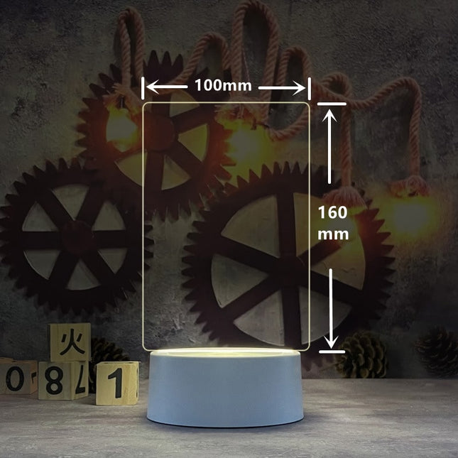 LED Notiztafel Lampe wiederbeschreibbar