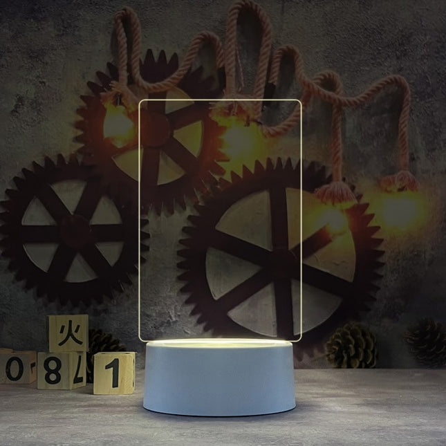 LED Notiztafel Lampe wiederbeschreibbar
