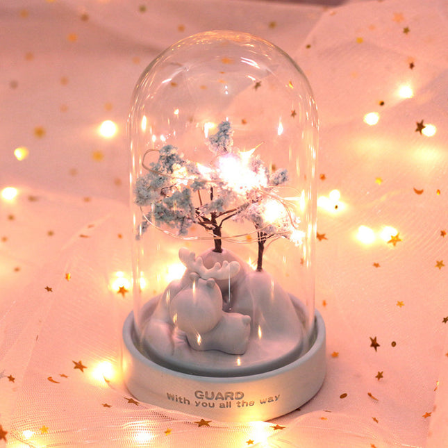 Dekoratives LED Nachtlicht Baum rosa blau