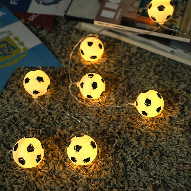 Fußball LED Lichterkette für Jungenzimmer