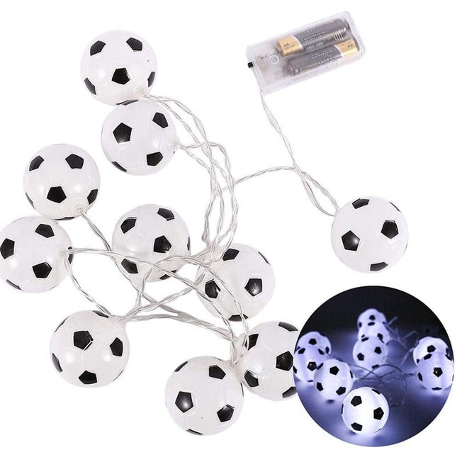 Fußball LED Lichterkette für Jungenzimmer