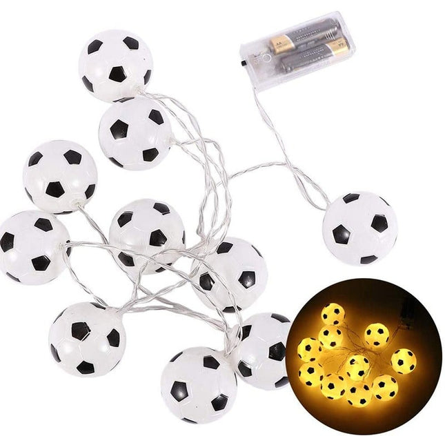Fußball LED Lichterkette für Jungenzimmer