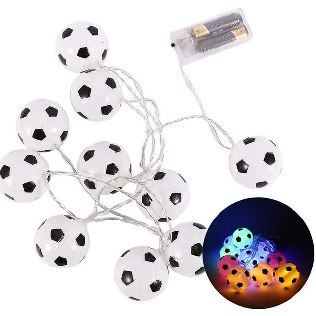 Fußball LED Lichterkette für Jungenzimmer