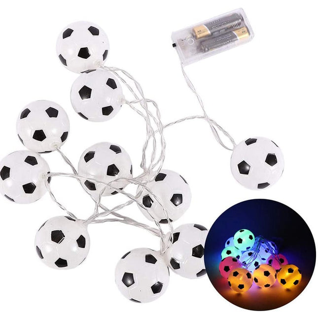 Fußball LED Lichterkette für Jungenzimmer
