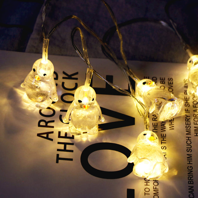 Dekorative Pinguin LED Lichterkette für Zimmer