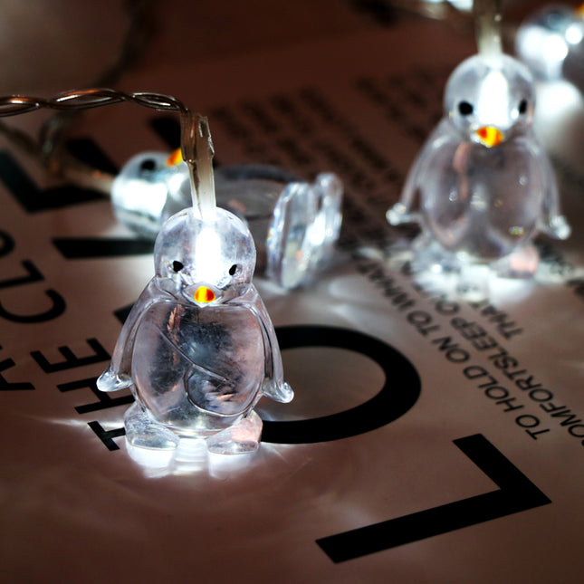 Dekorative Pinguin LED Lichterkette für Zimmer