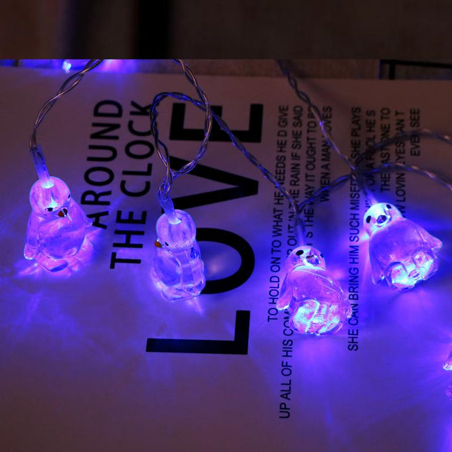 Dekorative Pinguin LED Lichterkette für Zimmer