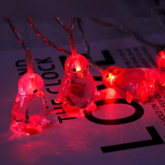 Dekorative Pinguin LED Lichterkette für Zimmer