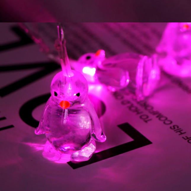 Dekorative Pinguin LED Lichterkette für Zimmer