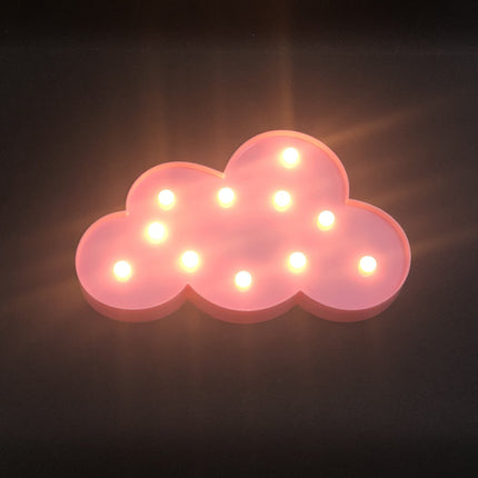 Wolken Dekolampe mit LED Beleuchtung