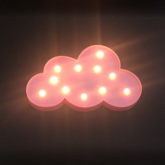 Wolken Dekolampe mit LED Beleuchtung
