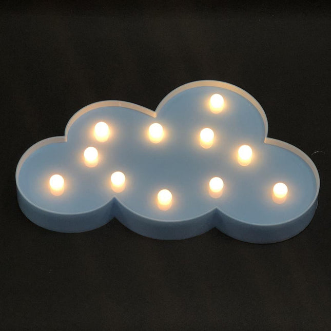Wolken Dekolampe mit LED Beleuchtung