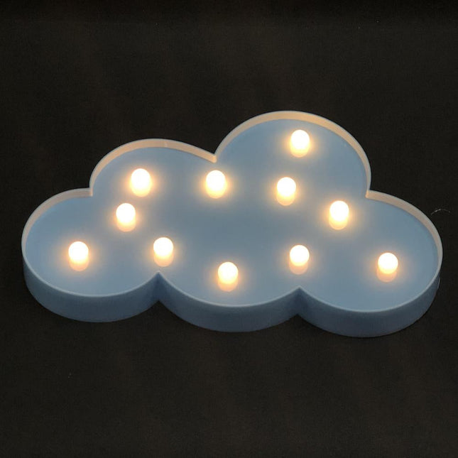 Wolken Dekolampe mit LED Beleuchtung