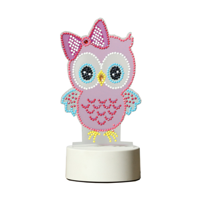 Diamond Painting LED Eule Nachtlicht Bastelset