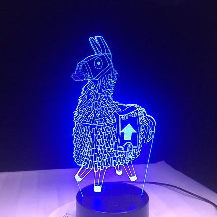 3D LED Lama Nachtlicht Acryl Touch